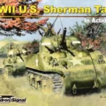 Sinal de Esquadrão 2048 WWII US Sherman Tank