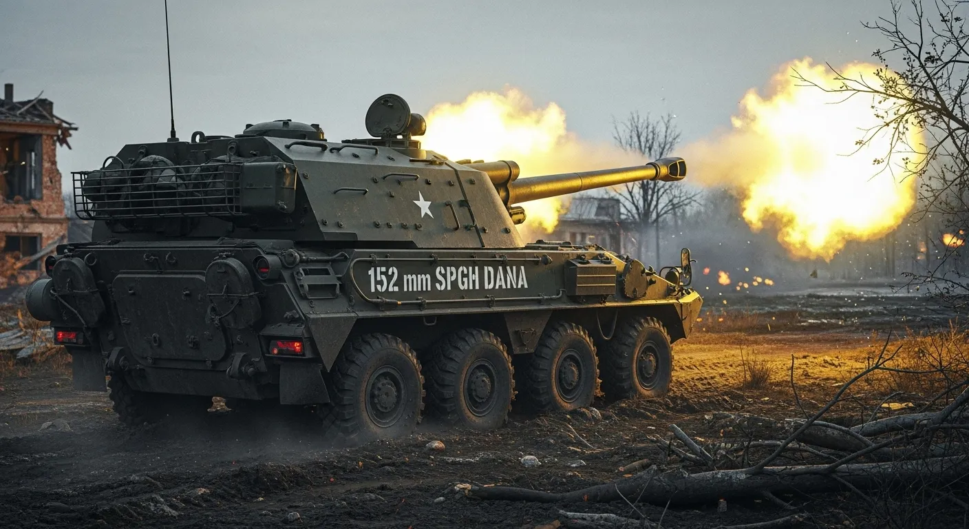 152 mm SpGH DANA war