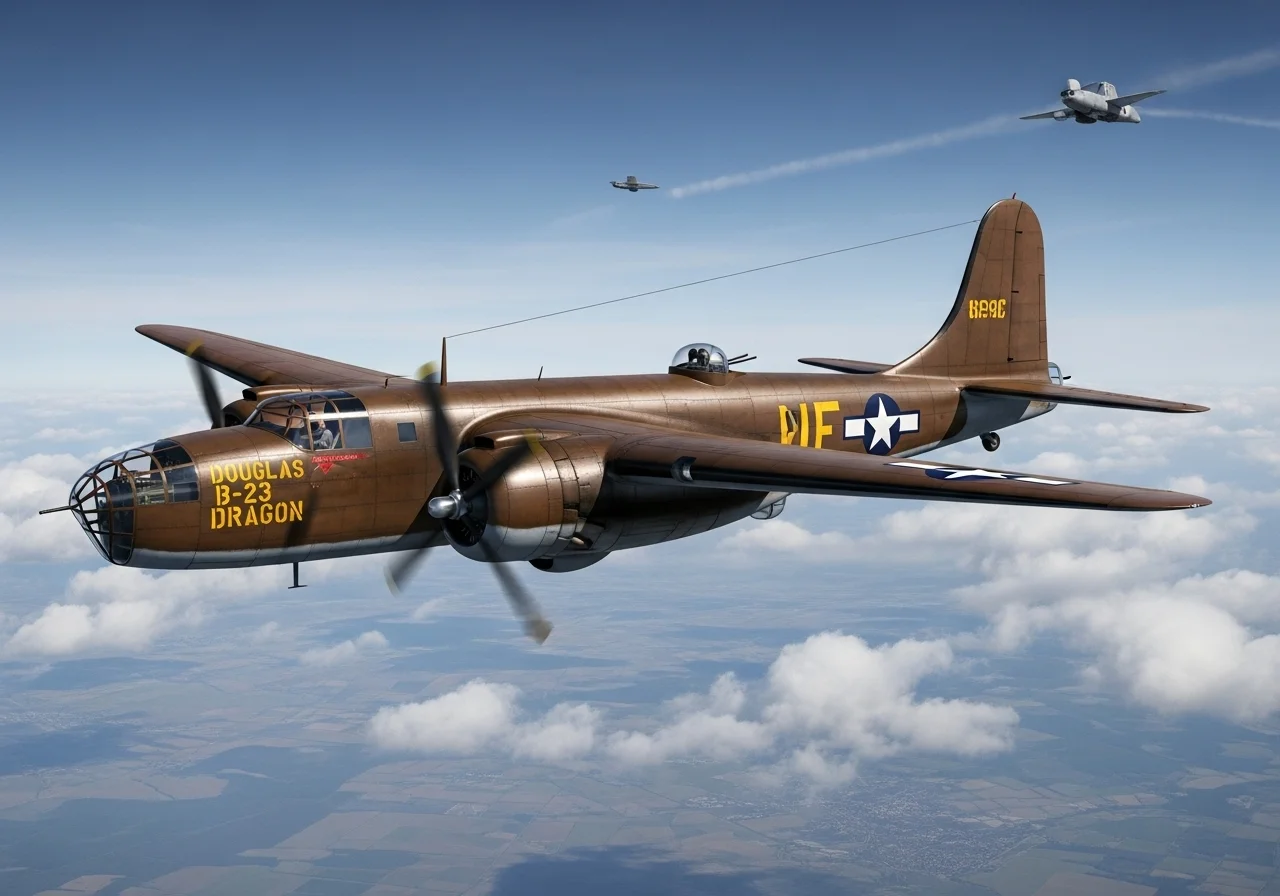 Douglas B-23 Dragon sky