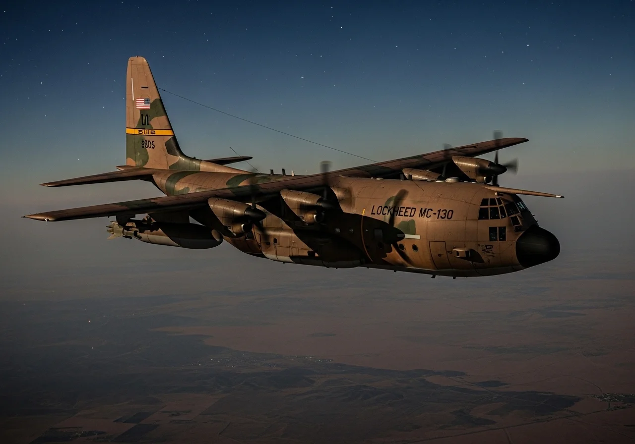 Lockheed MC-130 sky