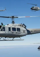 Bell UH-1 Iroquois sky