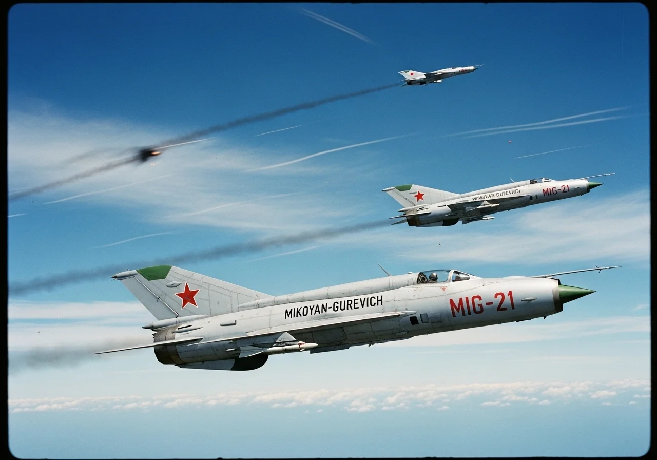 Mikoyan-Gurevich MiG-21 sky